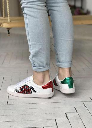 Gucci white red6 фото