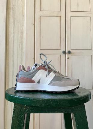 New balance 327 grey pink7 фото