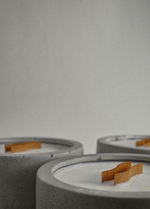 Соевая свеча бетонная
