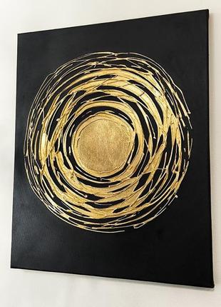 Інтер'єрна картина "сонце", золото 40*50см