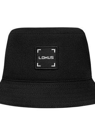 Панама дизайнерская casual з логотипом logo-patch black lomus bucket ломаченко бренд оригинал усик бокс черная