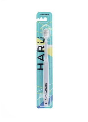 Антибактеріальна зубна щітка корея trimay haru white toothbrush