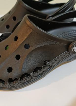 Сабо crocs baya мужские черные сабо крокс, оригинал.5 фото
