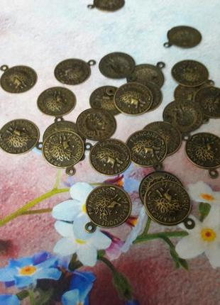 Монетки для декора 15мм. набор 100шт.