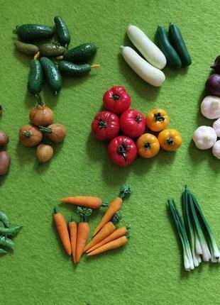 Розвиваючі міні іграшки " овочі"9 фото