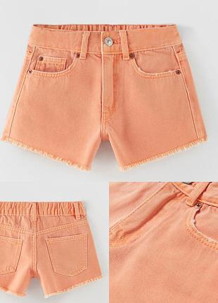 Джинсовые шорты тренд zara