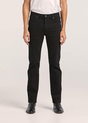 Винтажные джинсы wrangler vintage premium denim regular fit jeans black