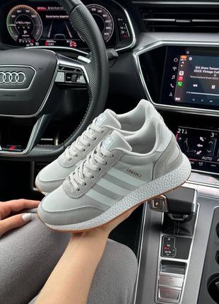 Женские кроссовки adidas originals iniki w light gray white2 фото