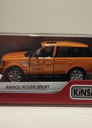 Колекційна іграшкова машинка kinsmart range rover sport (kt5312w) помаранчевий