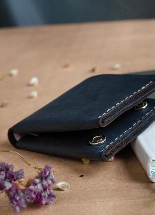 Чоловічий гаманець жіночий гаманець тонкий шкіряний гаманець подарунок чоловікові жінці6 фото