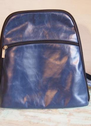 Жіночий міський рюкзак з натуральної шкіри1 фото