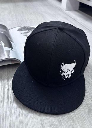 Кепка снепбек (snapback)  pitbull  черный   56-61р  (9053)4 фото