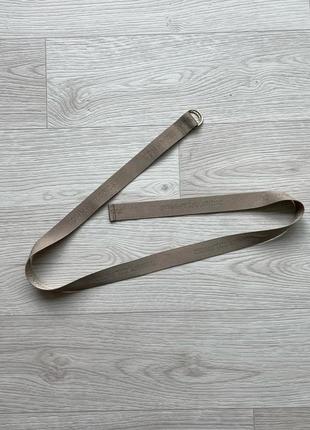 Шикарний ремінь tommy hilfiger logo webbing belt beige