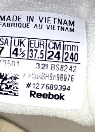 Кросівки reebok шкіра 37-37,5р.9 фото