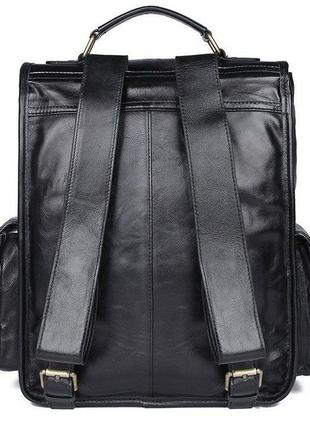 Рюкзак кожаный мужской стильный кэжуал кежуал casual натуральная кожа3 фото
