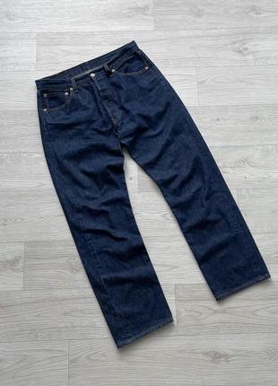 Круті джинси levi’s 501 original fit jeans blue onewash2 фото