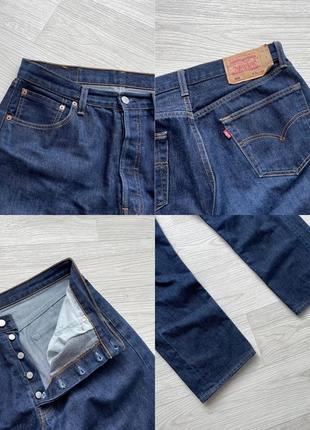 Крутые джинсы levi's 501 original fit jeans blue onewash7 фото