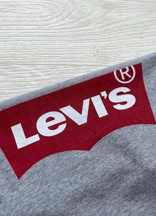 Крута футболка levis box logo graphic t-shirt grey7 фото