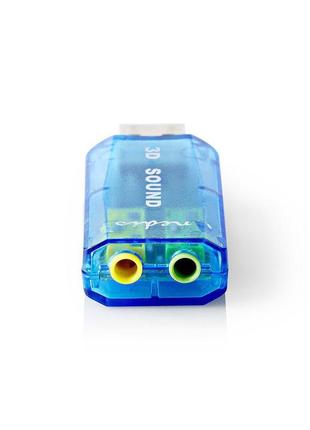 Usb звукова карта 3d sound card 5.1 blue3 фото