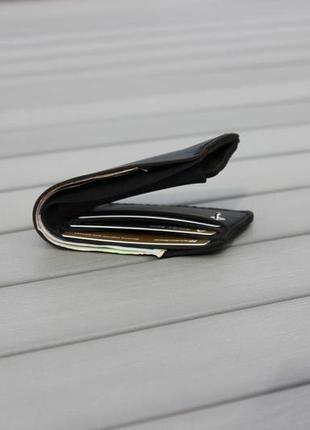 Кожаное портмоне,классический мужской кошелек, бумажник двойного сложения. бифолд кожаный4 фото