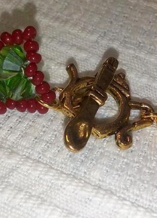 Подарочный комплект серьги + браслет из чешского бисера и бусин2 фото