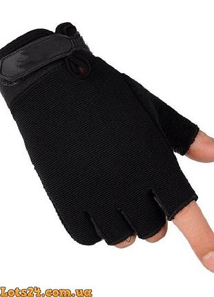 Тактические перчатки без пальцев 5.11 черные безпалые безпалки