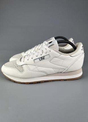 Фирменные кожаные кроссовки wood wood x reebok classic1 фото