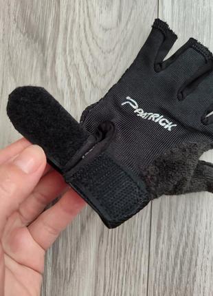 Перчатки митенки для спорта, перчатки без пальцев patrick, спортивные митенки4 фото