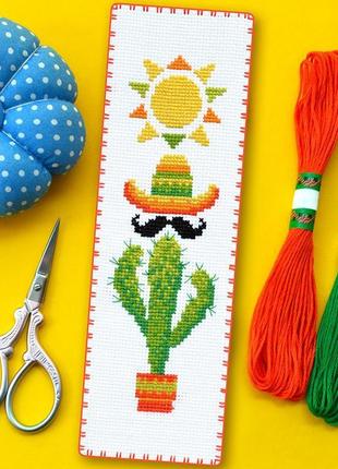 Набір для вишивки закладки "кактус мексиканець" код товара: ksk2-2091 фото
