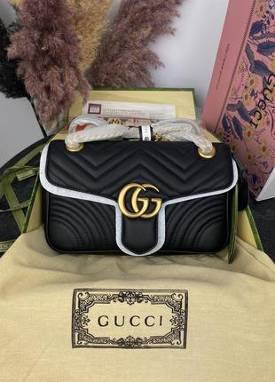 Gucci marmont black 26x16x71 фото