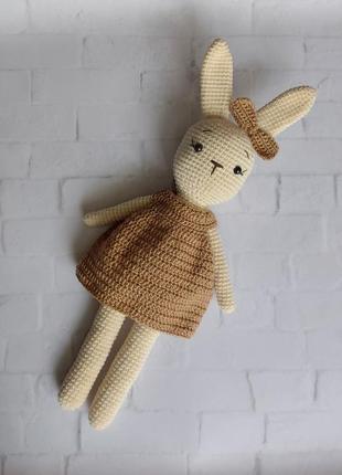Зайченя зайка зайчик лялька іграшка ручної роботи хендмейд подарунок дівчинці