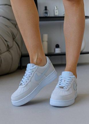 Жіночі кросівки nike air force 1 gray blue / форси / жіночі кросівки найк аир форс