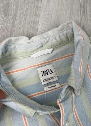 Оверширт оверсайз relaxed рубашка новые коллекции зара zara тай дай светлый принт на лето весна6 фото