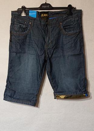 Мужские джинсовые шорты justboy 38 l xl 48 50 52 хлопок летние тонкие4 фото