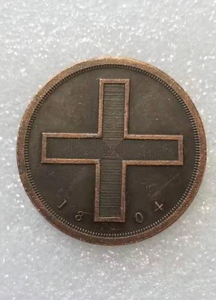 Сувенир монета модуль рубля 1804 года "метью боултона"2 фото