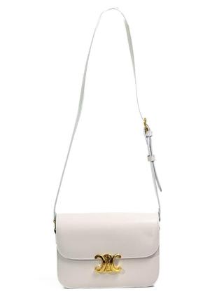 Сумка celine claude crossbody bag white3 фото