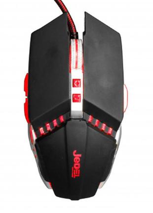 Игровая проводная мышь с подсветкой jedel gm660 (цвет чёрный)
