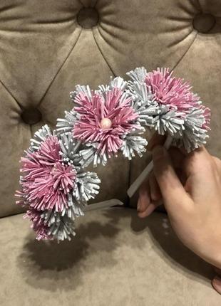 Новогодний обруч снежинка