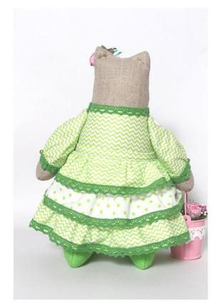 Тильда кошечка в стиле бохо. текстильная кукла.для игры и декора.эксклюзив.3 фото