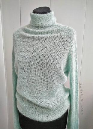 Шикарний светр з італійської пряжі з люрексом1 фото