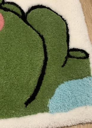 Тафтинговий килимок ручної роботи динозаврик3 фото