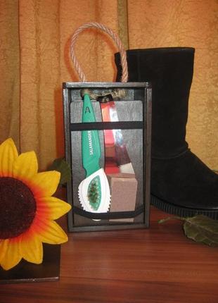 Подарочный набор по уходу за обувью salamander (замш, нубук, велюр)1 фото