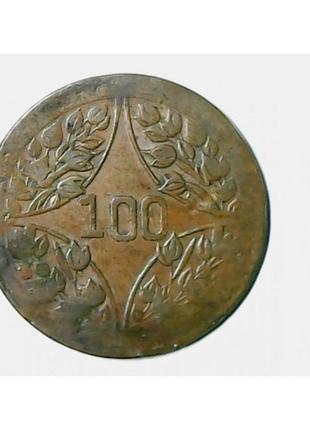 Сувенирная монета китай - республика 100 кэш  (1912 - 1930)1 фото