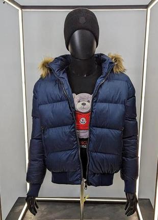 Куртка moncler синій jakmcl007