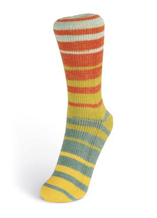 Хлопковая носочноя пряжа laines du nord summer sock, 1071 фото