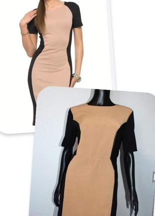 Брендовое стильное платье с кожаными вставками savoir турция этикетка1 фото