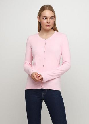 Розовая хлопковая кофта свитер united colors of benetton m1 фото