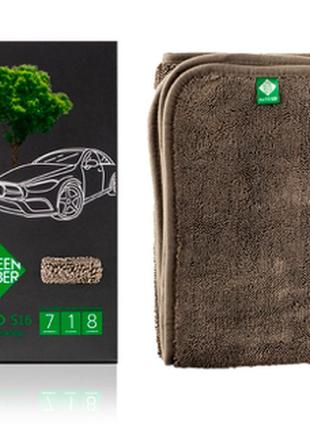 Авторушник для вологого миття auto s16 серії green fiber auto розміри: 70 см х 55 см