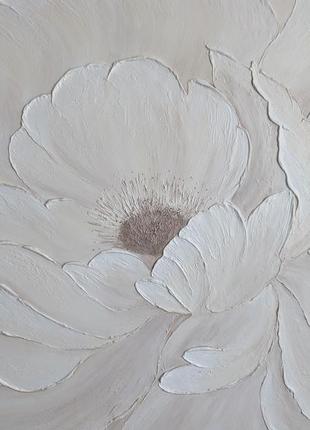 Картина біла квітка3 фото