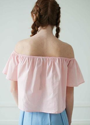 Блуза с открытыми плечами5 фото
